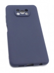 Аксессуары - Аксессуары - Red Line Задняя накладка для Xiaomi Poco X3 силиконовая синяя 