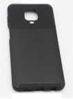 Аксессуары - Аксессуары - TaichiAqua Задняя накладка для Xiaomi Redmi Note 9 Pro-Redmi Note 9S силиконовая Carbon черная