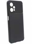 Аксессуары - Аксессуары - TaichiAqua Задняя накладка для Realme 9 Pro силиконовая Carbon черная