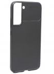 Аксессуары - Аксессуары - TaichiAqua Задняя накладка для Samsung Galaxy S22+ силиконовая Carbon черная