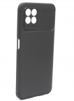 Аксессуары - Аксессуары - TaichiAqua Задняя накладка для Realme 8i силиконовая Carbon черная 
