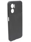 Аксессуары - Аксессуары - TaichiAqua Задняя накладка для Xiaomi Redmi 10 5G силиконовая Carbon черная