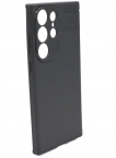 Аксессуары - Аксессуары - TaichiAqua Задняя накладка  для Samsung Galaxy S23 Ultra силиконовая Carbon черная