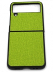 Аксессуары - Аксессуары - TaichiAqua Задняя накладка для Samsung Galaxy Flip 4 ткань зеленый