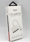Аксессуары - Аксессуары - Yesido Переходник 8 pin - USB 2.0(f), SD, микро SD GS12 белый