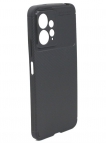 Аксессуары - Аксессуары - TaichiAqua Задняя накладка для Xiaomi Redmi Note 12 4G силиконовая Carbon черная