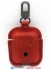 Аксессуары - Аксессуары - Usams Чехол + карабин для Apple AirPods под кожу Red