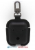 Аксессуары - Аксессуары - Usams Чехол + карабин для Apple AirPods под кожу Black