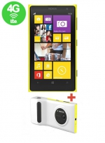 Nokia Lumia 1020 Yellow With Camera Grip White