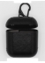 Аксессуары - Аксессуары - Fashion Силиконовый чехол + карабин для Apple AirPods под кожу Black