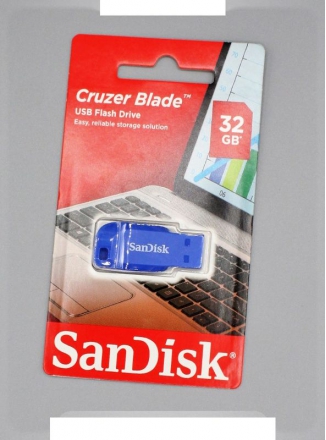 SanDisk - Cruzer Blade 32Gb USB 2.0 Blue