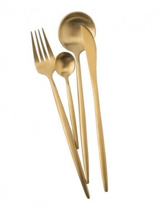 Xiaomi ����� �������� �������� Maison Maxx Stainless Steel Modern Flatware, 4 �������� gold