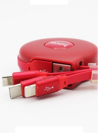 HOCO  USB-iPhone-Micro-Type-C 3  1 U50  2.2 Red