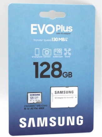 Samsung   Samsung EVO Plus microSDXC 128  Class 10, V30, A2, UHS-I U3, R 130 /,   SD