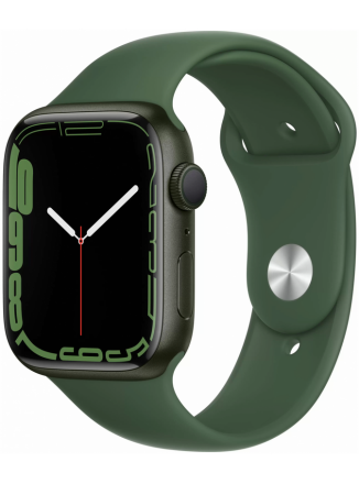 Apple Watch Series 7 GPS 41mm Aluminium Case with Sport Band (MKN03) (Green Aluminium Case with Clover Sport Band)  
