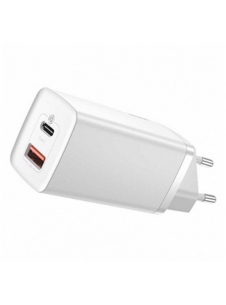 Baseus    GaN2 Lite Quick Charger C+U 65W (CCGAN2L-B02), 