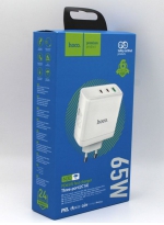HOCO ���� ������� ������� 1 USB, Type-C ������ , PD 65W QC3.0 �����
