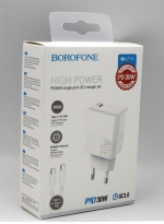 Borofone    Type-C  PD 30W QC3.0 +  Type-C 