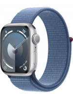 Apple Watch Series 9 GPS 41  Aluminium Case Sport Loop silver/winter blue