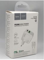 HOCO ���� ������� ������� Type-C ������ C111A , PD 30W QC3.0 �����