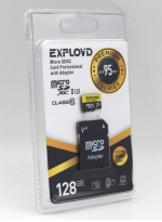 Exployd   microSDXC 128Gb Exployd, Class10, UHS-1 Premium (U3) SD 95 MB/s  