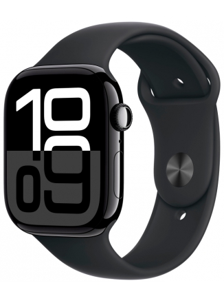 Apple Watch Series 10 GPS 42 �� Black Aluminium Case with Sport Band (MWWF3) M/L, black