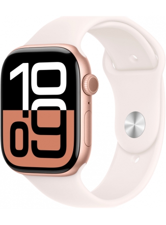 Apple Watch Series 10 GPS 42  Rose Gold Aluminium Case with Sport Band (MWWH3) S/M, light blush