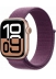 Apple Watch Series 10 GPS 46  Rose Gold Aluminium Case with Sport Loop, plum