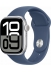 Apple Watch Series 10 GPS 46  Silver Aluminium Case with Sport Band M/L, denim