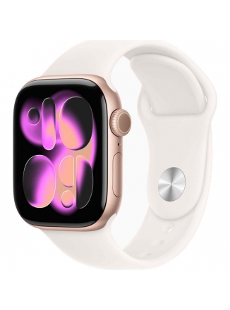 Apple Watch Series 11 GPS 42 �� Rose Gold Aluminium Case with Sport Band (MEU44) M/L, light blush