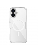 NiLLKiN Задняя накладка с магнитом Magsafe для Apple iPhone 16 Pro силиконовый прозрачный