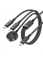 ACEFAST ������ Type-C - Type-C, Type-C, Watch  C6-11, 0.8� + 0.4�, 3.0A, 100��, ����: ������, �������� 