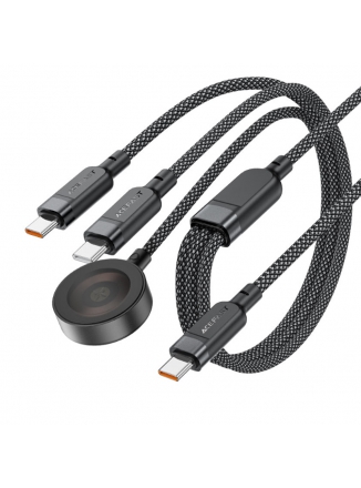 ACEFAST ������ Type-C - Type-C, Type-C, Watch  C6-11, 0.8� + 0.4�, 3.0A, 100��, ����: ������, �������� 