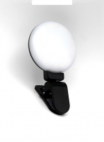 DF Световое LED (03) кольцо для селфи на смартфон черное