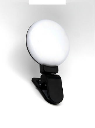 DF Световое LED (03) кольцо для селфи на смартфон черное