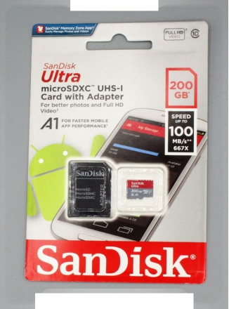 SanDisk   Micro SDHC 200Gb Class 10 Ultra