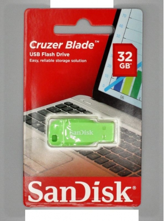 SanDisk - Cruzer Blade 32Gb USB 2.0 Green