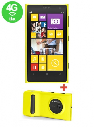 Nokia Lumia 1020 Yellow With Camera Grip Yellow