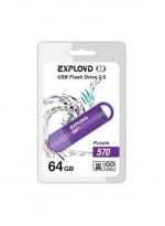 Exployd Флеш-накопитель 64Gb 570 USB 2.0 фиолетовый