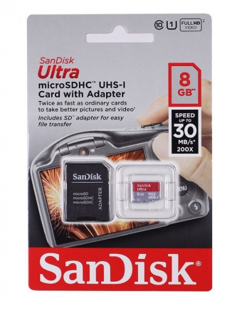 SanDisk   Micro SDHC 8Gb Class 10 Ultra 