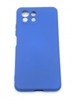 DF Задняя накладка для Xiaomi Mi 11 Lite силиконовая синяя