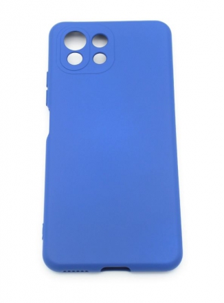 DF Задняя накладка для Xiaomi Mi 11 Lite силиконовая синяя