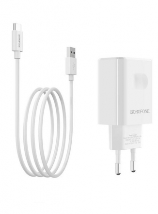 Borofone    1-USB QC3.0,BA32A  Type-C 