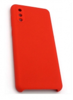 Silicon Cover Задняя накладка для Samsung Galaxy A02 силиконовая красная