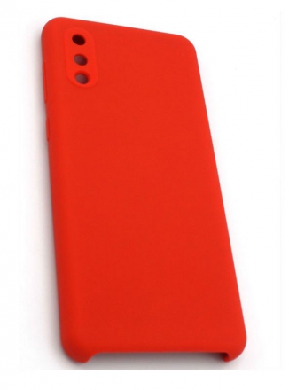 Silicon Cover Задняя накладка для Samsung Galaxy A02 силиконовая красная
