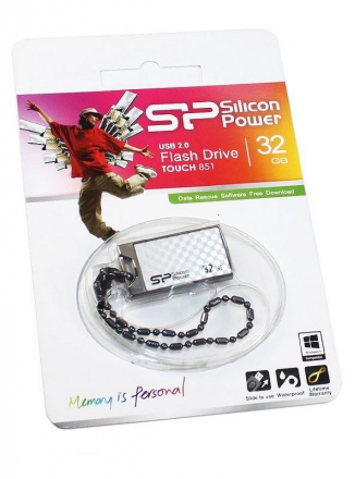 Silicon Power - Touch 851 32Gb USB 2.0 Silver