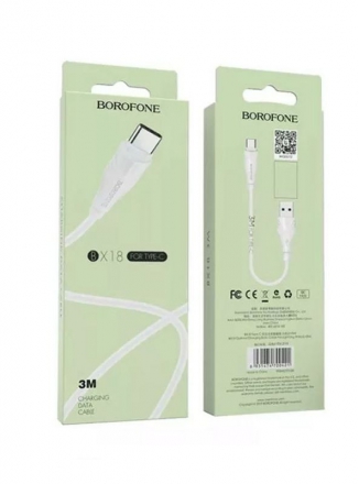 Borofone Кабель USB - Type-C BX18 3.0м белый