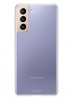 Samsung Задняя накладка для Samsung Galaxy S21 силиконовая прозрачная