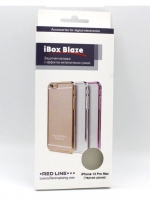 iBox Blaze Задняя накладка для Apple iPhone 13 Pro Max силиконовая прозрачная с черными краями