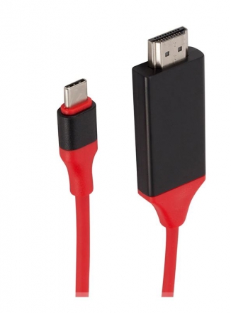 Earldom  HDMI - Type-C 2m Red-Black